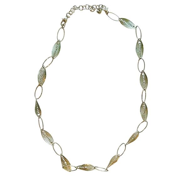 Brighton Women's Delicate 26" Sterling Silver Vermeil Enamel Leaf Necklace - Picture 2 of 10